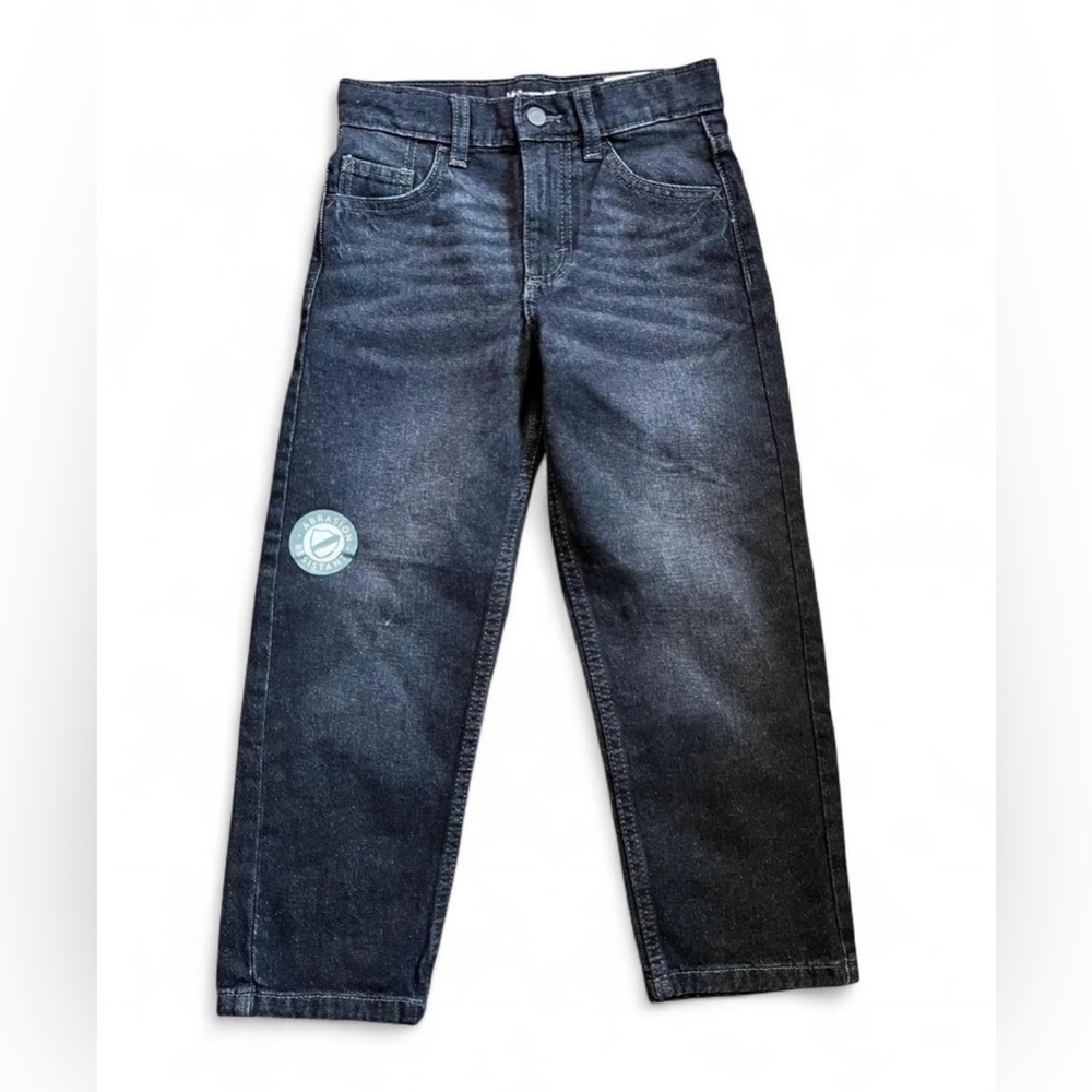 Wrangler Boys Dark Blue Loose Fit Jeans Size 6 Regular Denim Pants